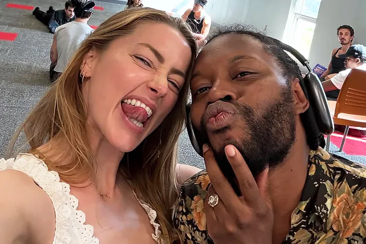 Amber Heard and Jeremy O. Harris.